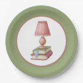 かわいい読ブッククラブパーティー ペーパープレート (正面)