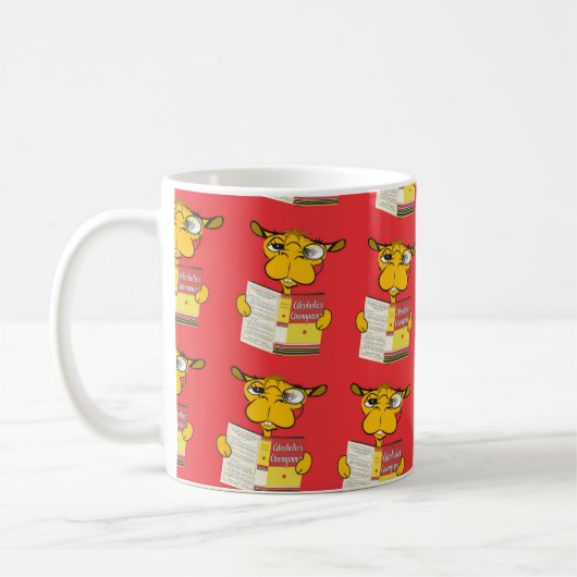 かわいい読ラクダの本（大人）コーヒーマグ コーヒーマグカップ (左)