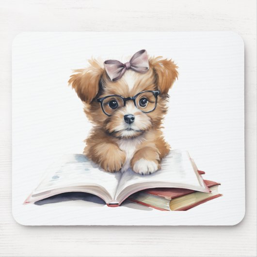 かわいい読子犬のマウスパッド マウスパッド (正面)