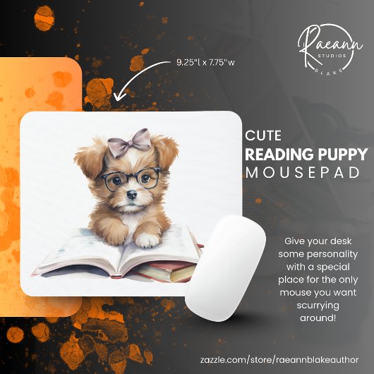 かわいい読子犬のマウスパッド マウスパッド