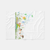 かわいい読子猫の本 フリースブランケット (正面(横))