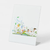 かわいい読子猫は本だ。 台座サイン (正面)