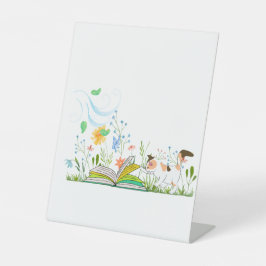 かわいい読子猫は本だ。 台座サイン