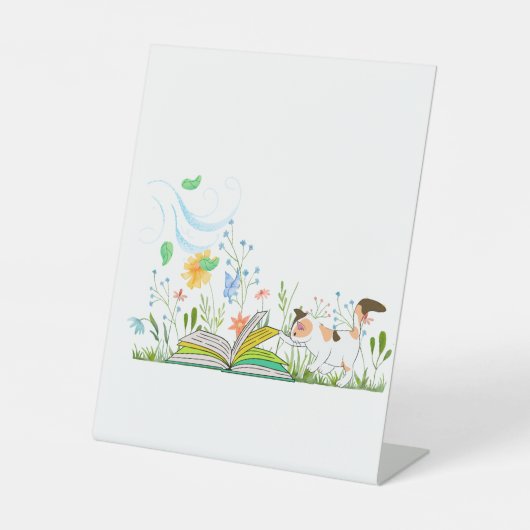 かわいい読子猫は本だ。 台座サイン (正面)