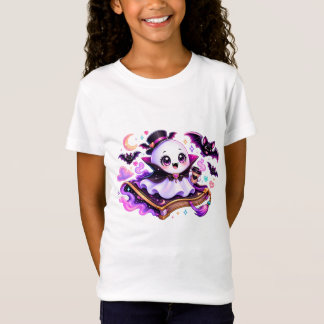 かわいい読書ゴーストハロウィン Tシャツ
