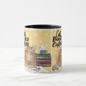 かわいい読猫たちと一緒に居心地の良さ マグカップ (中央)