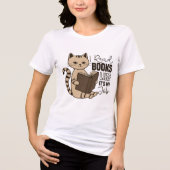 かわいい読猫の本 トライブレンドTシャツ (正面)