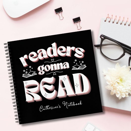 かわいい読者読が好きに本を ノートブック