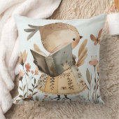 かわいい読鳥の枕、かわいい動物 クッション (ブランケット)