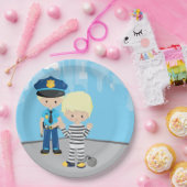 かわいい警察官 ペーパープレート (パーティー)