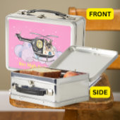 かわいい警察犬K9 – ヘリコプター上のユニット メタルランチボックス