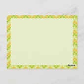 かわいい豆の入った莢 ポストカード (裏面)