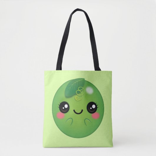 かわいい豆 トートバッグ (正面)