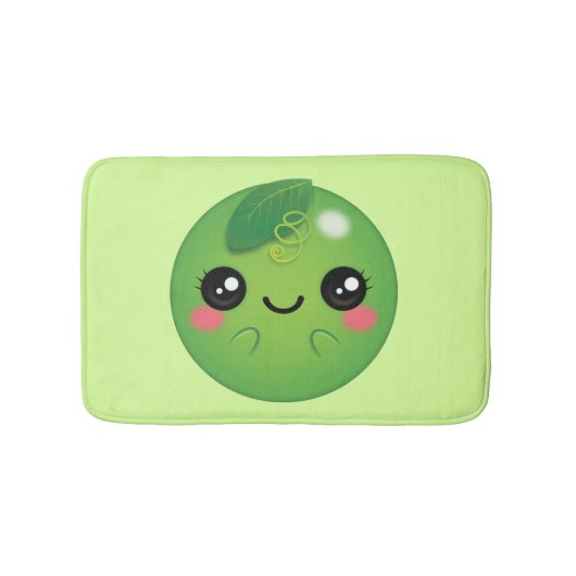 かわいい豆 バスマット (正面)