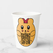 かわいい豆 紙コップ (正面)