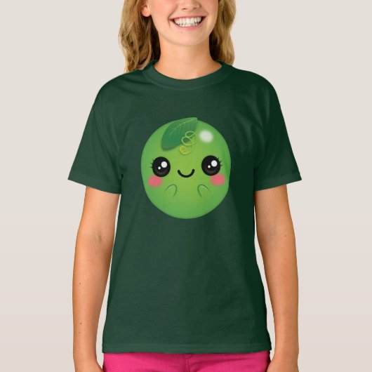 かわいい豆 Tシャツ (正面)
