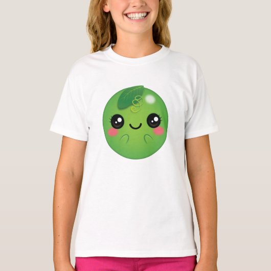 かわいい豆 Tシャツ (正面)
