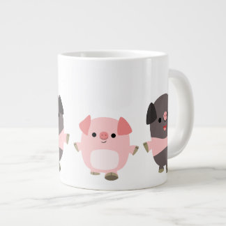 かわいい豚が歩くジャンボマグマに登場 ジャンボコーヒーマグカップ