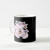 かわいい豚と子豚たち コーヒーマグカップ (正面左)