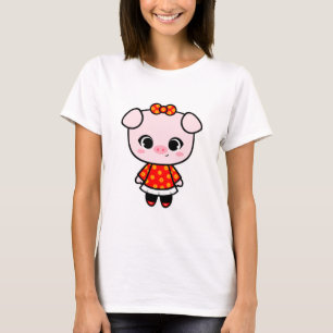 かわいい豚のよう Tシャツ