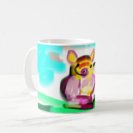かわいい豚のアート コーヒーマグカップ