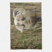 かわいい豚のキッチンタオル キッチンタオル (縦)