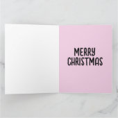 かわいい豚のクリスマスカード カード (内部)