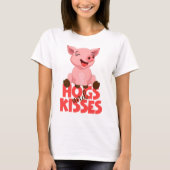 かわいい豚のパロディ Tシャツ (正面)