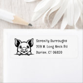 かわいい豚の恋人農家ファームライフ漫画ピグレット ラベル (インサイチュ)