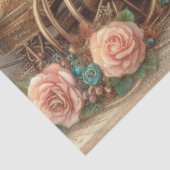 かわいい豚の水の色ステームパビクトリアンンクデクページ 薄葉紙 (詳細)