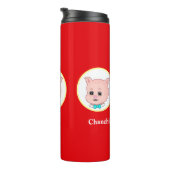 かわいい豚の漫画 タンブラー (回転右)