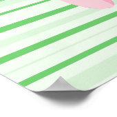 かわいい豚の漫画 ポスター (角)