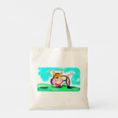 かわいい豚の絵 トートバッグ (裏面)
