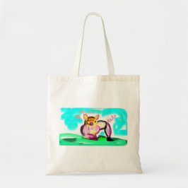 かわいい豚の絵 トートバッグ