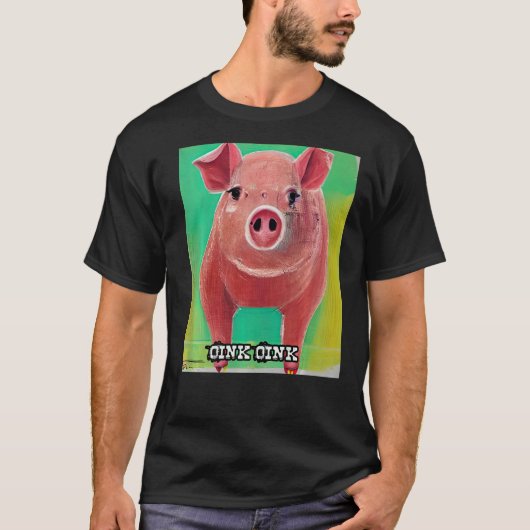 かわいい豚の豚オインキオイン32 Tシャツ (正面)