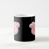 かわいい豚の顔 コーヒーマグカップ (中央)