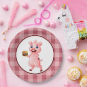かわいい豚クックアウトパーティー ペーパープレート (パーティー)