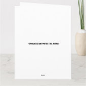 かわいい豚セーター秋グリーティングカード カード (裏面)