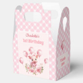 かわいい豚ピンクファーム1歳の誕生日 フェイバーボックス (オープン)