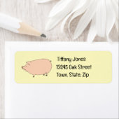 かわいい豚住所 シール (インサイチュ)