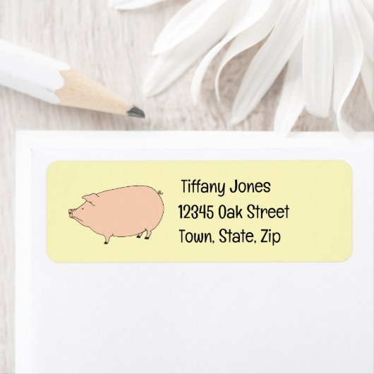 かわいい豚住所 シール (インサイチュ)