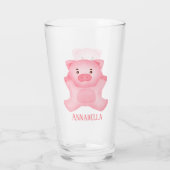 かわいい豚好きの名前 タンブラーグラス (裏面)