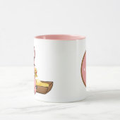 かわいい豚愛好家がモノグラムマグカップを追加 マグカップ (中央)