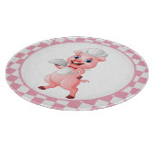 かわいい豚愛好家の料理キッチン カッティングボード (角)