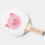 かわいい豚顔 卓球ラケット (横)