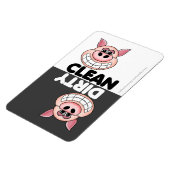 かわいい豚食洗機磁石 マグネット (左側)