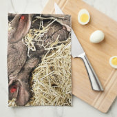 かわいい豚 キッチンタオル (四つ折り)