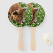 かわいい豚 ハンドファン (正面&裏面)