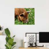 かわいい豚 ポスター (ホームオフィス)