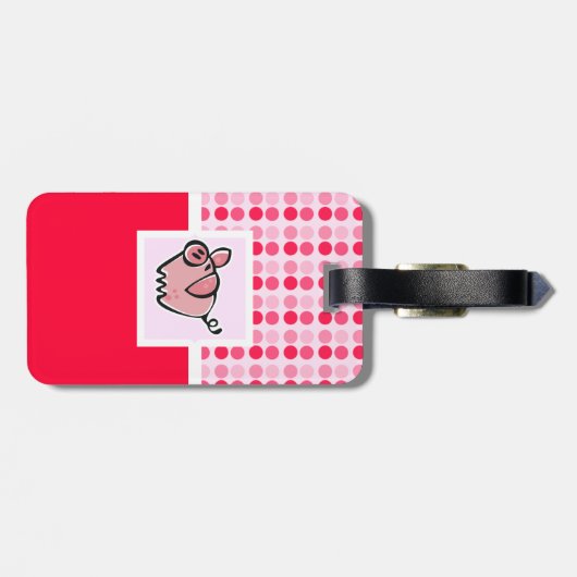 かわいい豚 ラゲッジタグ (裏面横)
